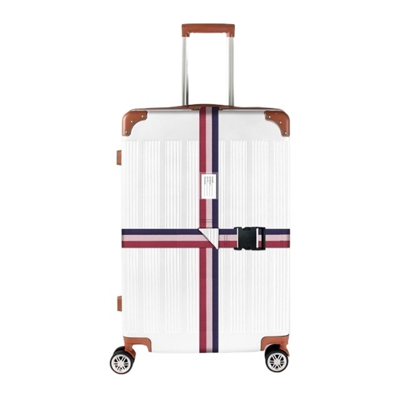 Praktische, verstellbare Gepäckgurte, tragbare Spanngurte, einfaches Reisen, notwendiger Gürtel for Schutz von Kofferzubehör GepäCkgurte FüR Koffer(Red White Blue strip) von NihaoWXM