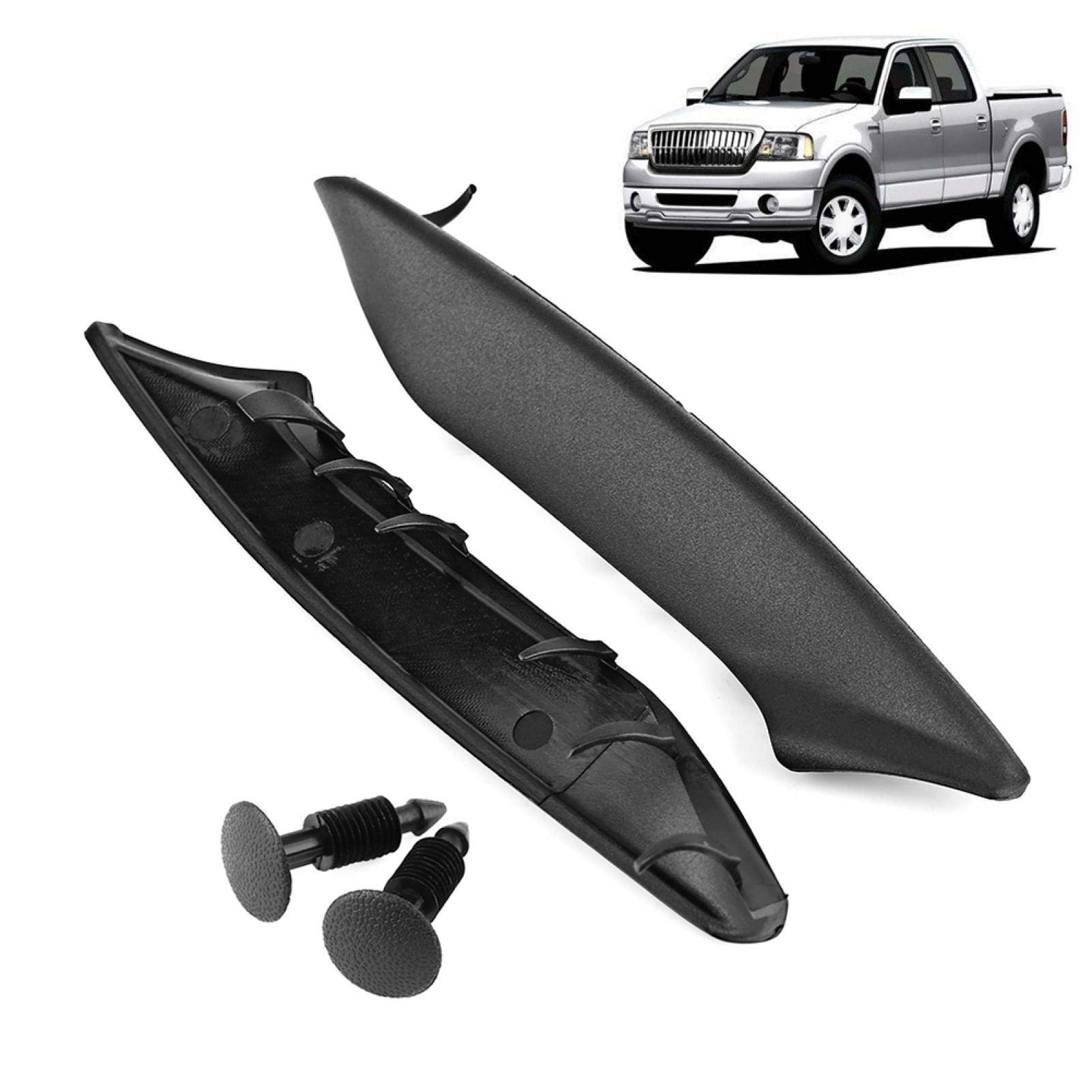 Auto Auto Windschutzscheibenwischerverkleidung Kit, Scheibenwischer Gummidichtung 4 Sets, Windschutzscheibenwischerverkleidung Lüftungsgitter Verkleidung Haube, passend für Ford F150 2004-2008 für Lin von Niiyen