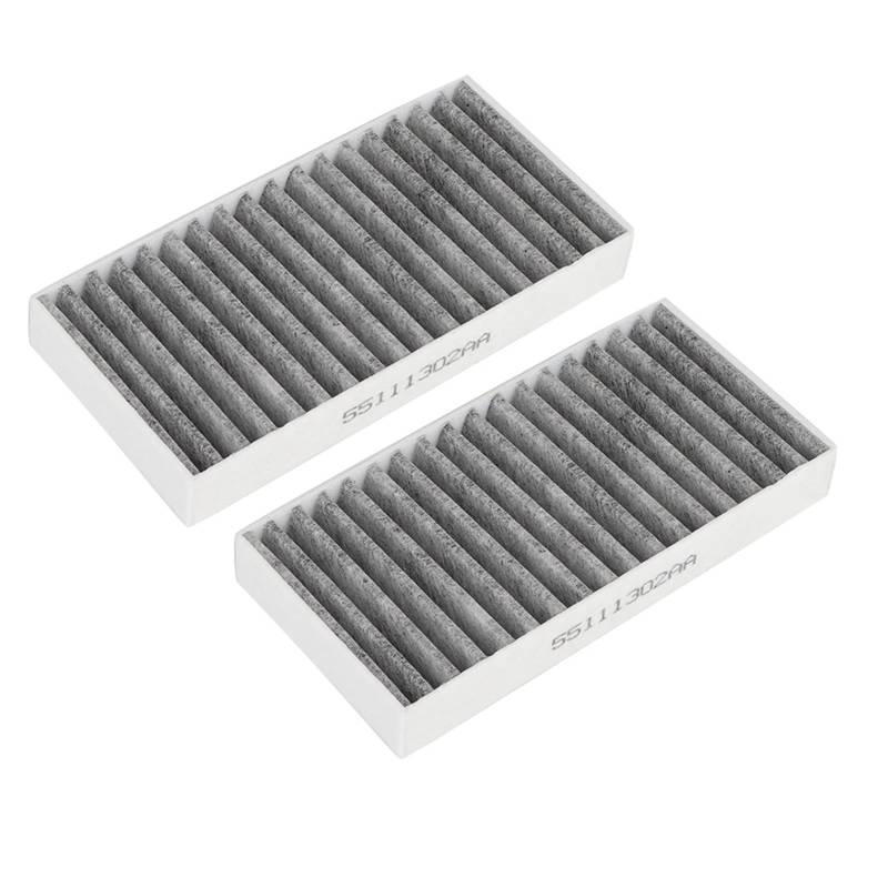 Auto-Kabine-Klimafilter, 2Pcs 2PCS Auto-Kabinenluftfilter für Jeep Wrangler 3.6L 2.8 3.8 3.6 V6 55111302AA 68233626AA, Autoreparatur und Umbauteile von Niiyen