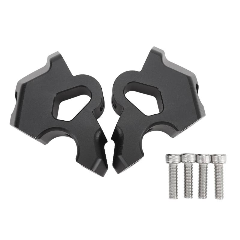 Motorrad-Riser aus Aluminiumlegierung Motorrad-Lenker-Riser-Adapter Niiyen Lenker-Riser aus Aluminium eloxiert Verbessern Sie den Fahrkomfort Erhöhen Sie die Höhe um 1,5 Zoll (Black) von Niiyen