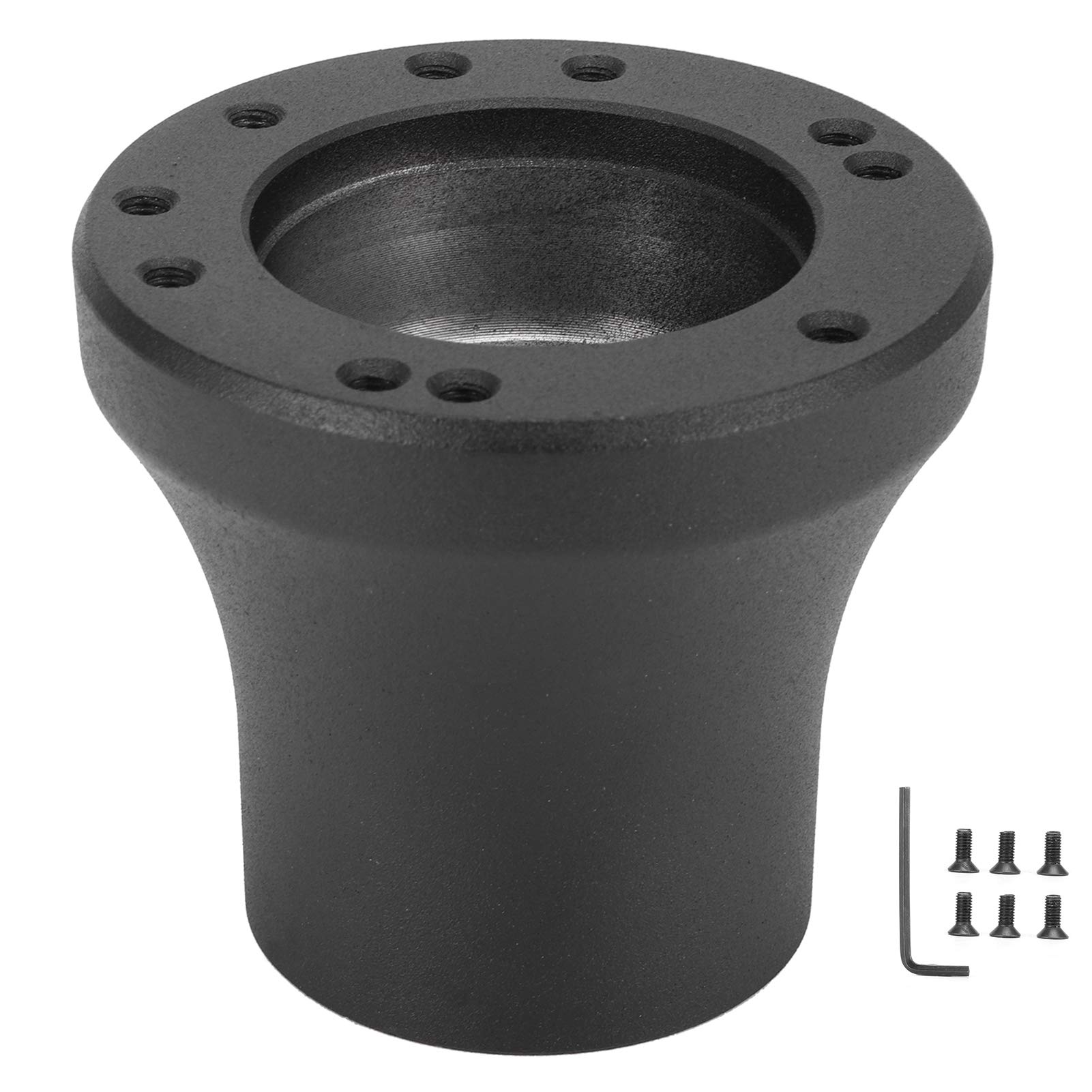 Niiyen Lenkradnaben-Adapter, wagen, 5/6-Loch-Lenkradnaben-Adapter-Anschluss, Verbindungsbasis für Auto-Präzedenzfall (A (schwarz)) von Niiyen