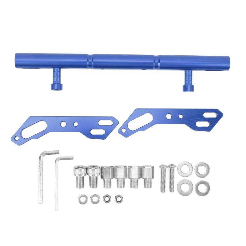 Querstange aus Aluminiumlegierung für Motorräder, Niiyen Motorrad-Querstange aus CNC-Aluminiumlegierung, stabiler, verstellbarer Lenker, Ausgleichsstange, Verstärkungshebel für (blue) von Niiyen