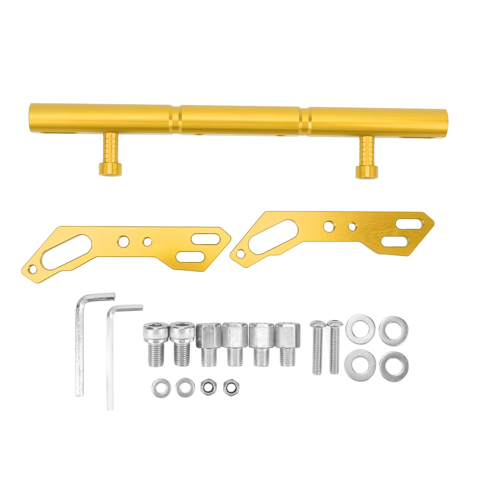 Querstange aus Aluminiumlegierung für Motorräder, Niiyen Motorrad-Querstange aus CNC-Aluminiumlegierung, stabiler, verstellbarer Lenker, Ausgleichsstange, Verstärkungshebel für (gold) von Niiyen