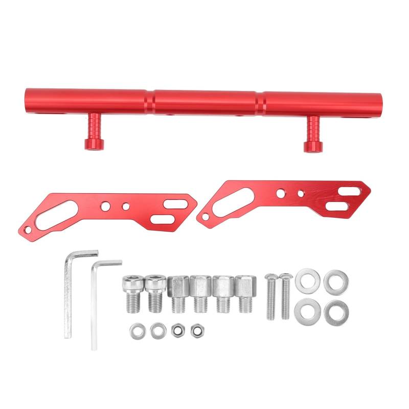 Querstange aus Aluminiumlegierung für Motorräder, Niiyen Motorrad-Querstange aus CNC-Aluminiumlegierung, stabiler, verstellbarer Lenker, Ausgleichsstange, Verstärkungshebel für (red) von Niiyen