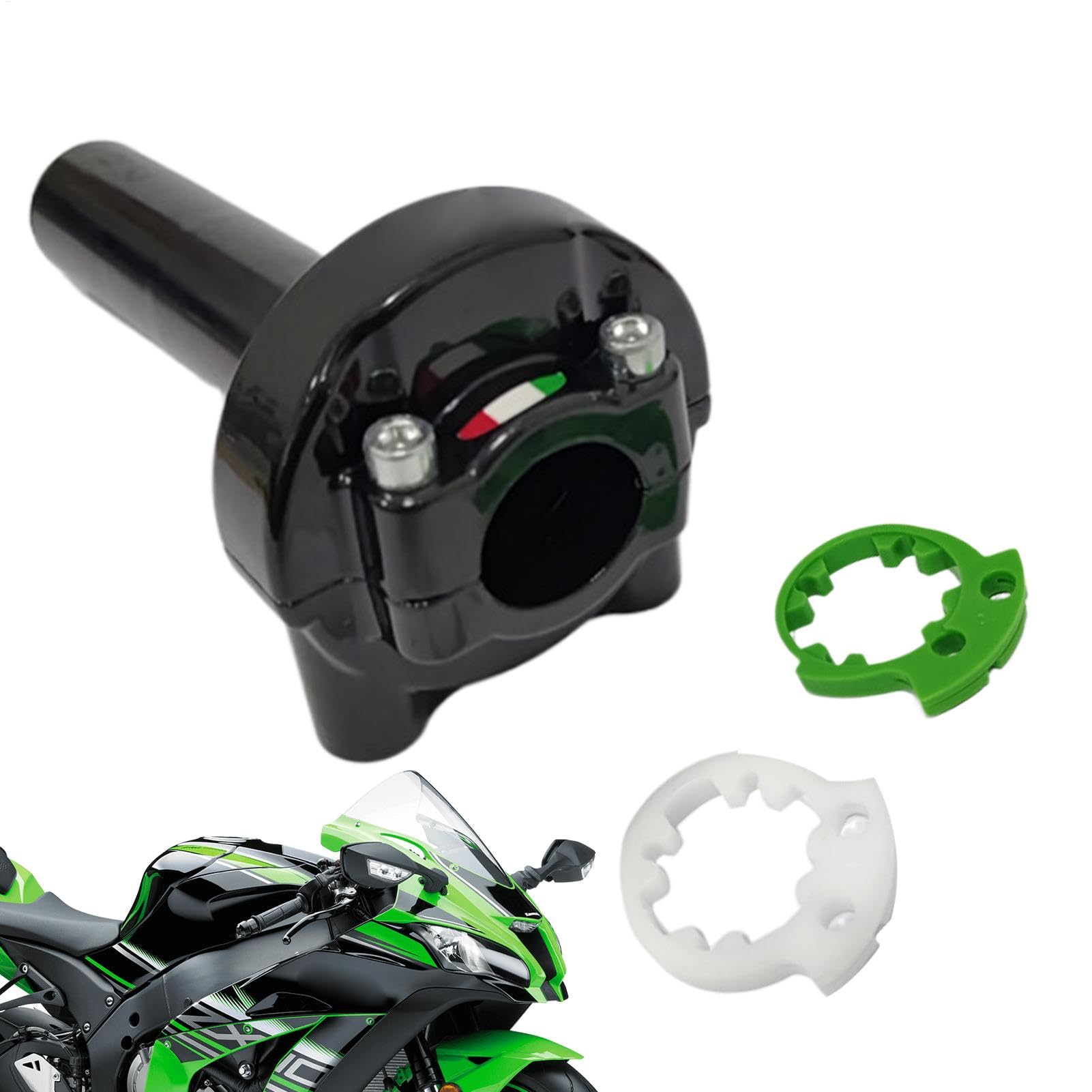 Motorrad -Drosselklappen -Lenker, Drosselklappen -Lenkerbeschleuniger | Motorradersatzmodifizierter Gasgriff,Schnelles Ergonomic Grip Scooter Accessoire für den Wettbewerb von Niktule