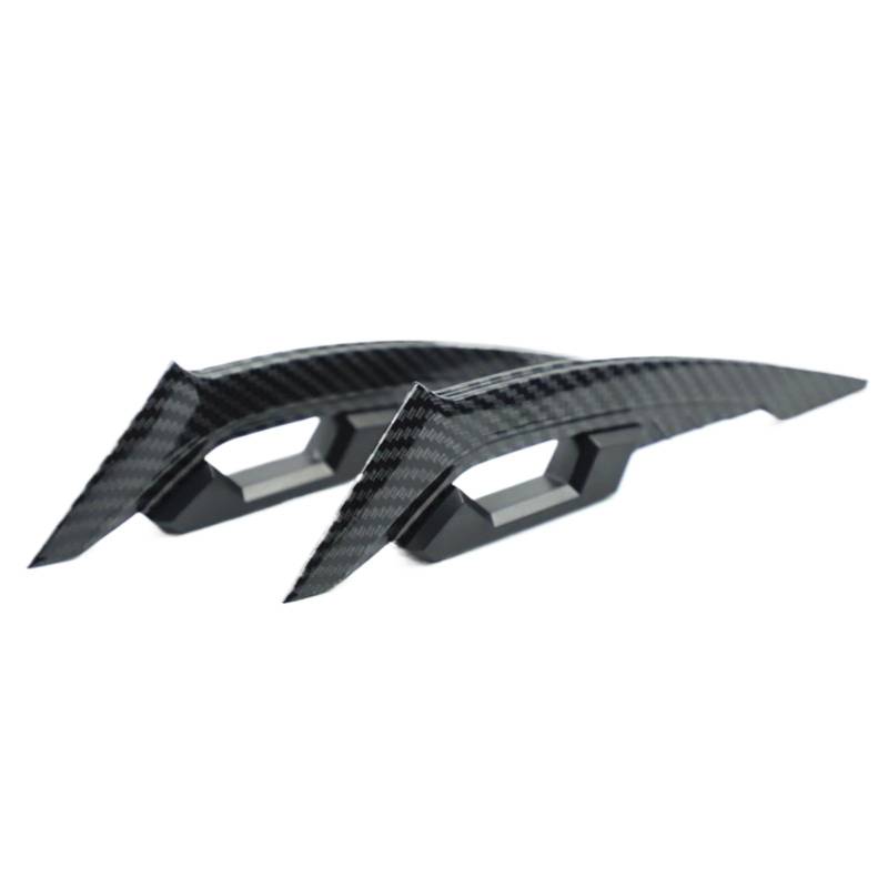 Motorradverkleidungsflügel,Aerodynamischer Motorradflügel, Aerodynamischer Winglet-Spoiler, 1 Paar Frontverkleidungs-Winglets, aerodynamischer Flügelspoiler für Motorräder, Fahrräder, von Niktule