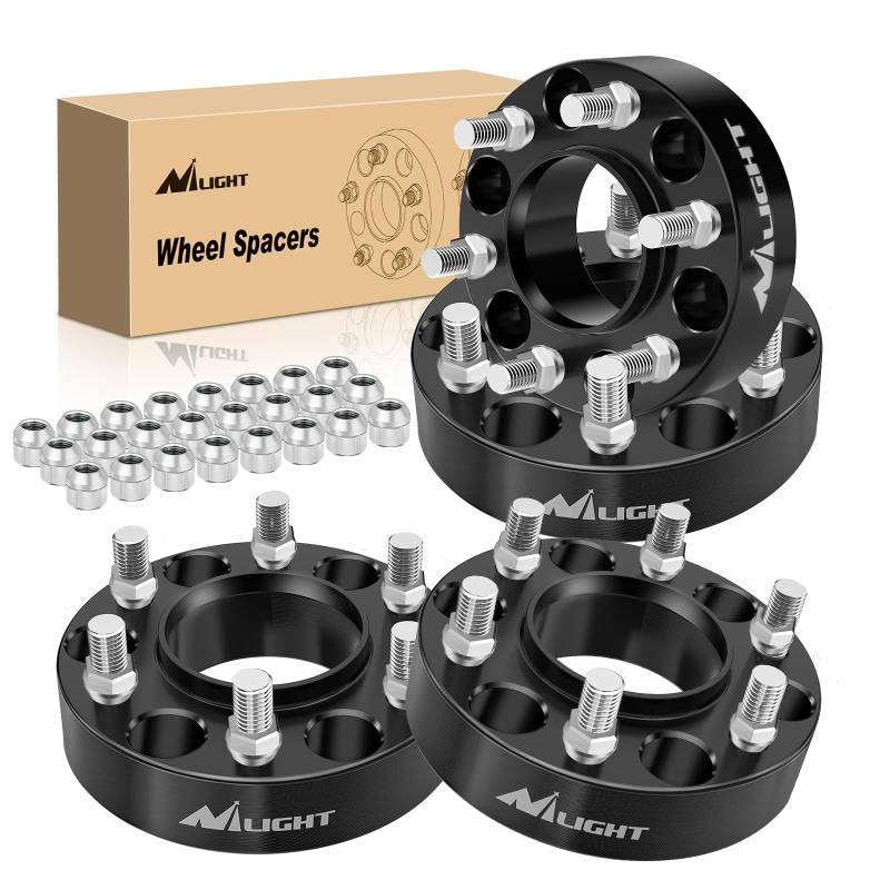 Nilight 6 x 135 Spurverbreiterungen für Ford F-150 2WD 4WD 2004 2005 2006 2007 2008 2009 2010 2011 2012 2013 2014, 1,5 cm Spurverbreiterung, 87,1 mm Nabenbohrung, Kompatibilität mit Ex. pedition von Nilight