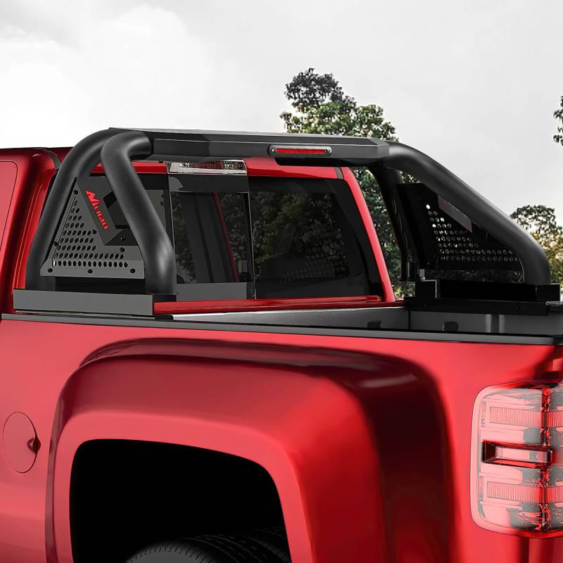 Nilight Truck Bed Chase Rack Überrollbügel für Dodge Ram 1500 2014-2023 Chevrolet Silverado/GMC Sierra 1500 2015-2023 F150 2014-2023 Tundra 2016-2023 Tacoma passt volle Größe Trucks 2 Jahre Garantie von Nilight