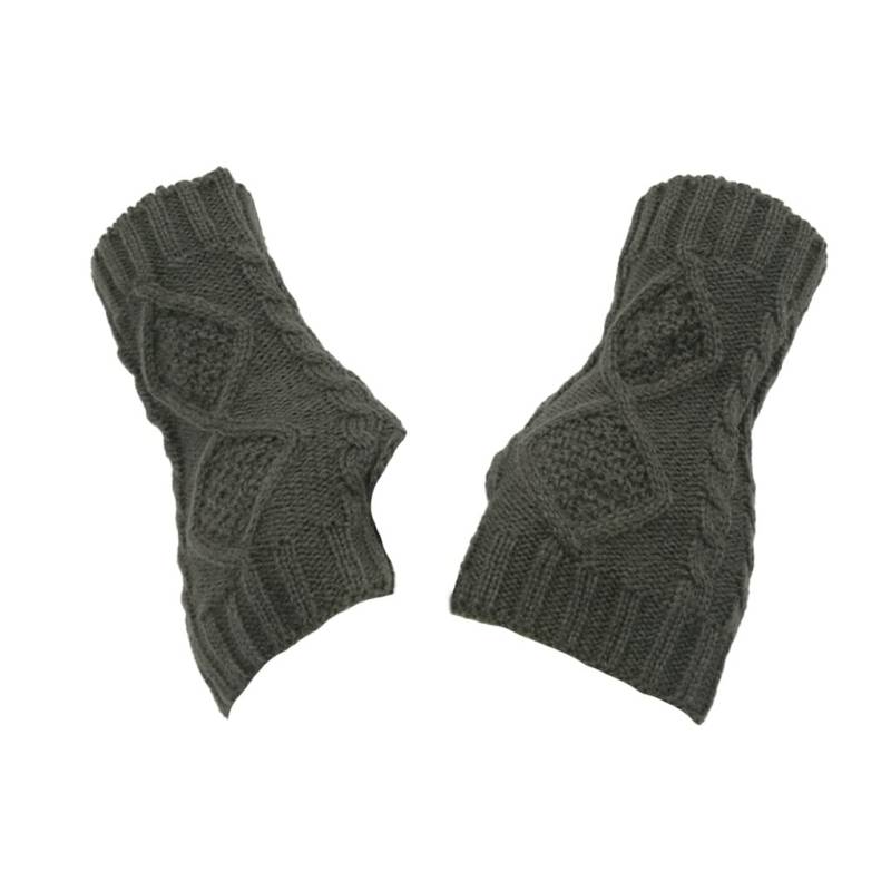 Nilioyul 1 Paar fingerlose Handschuhe, dehnbar, funktionelle Daumenloch Fingerschutz, Halbfinger Stil, Fäustlinge für Damen und Herren, dunkelgrau von Nilioyul