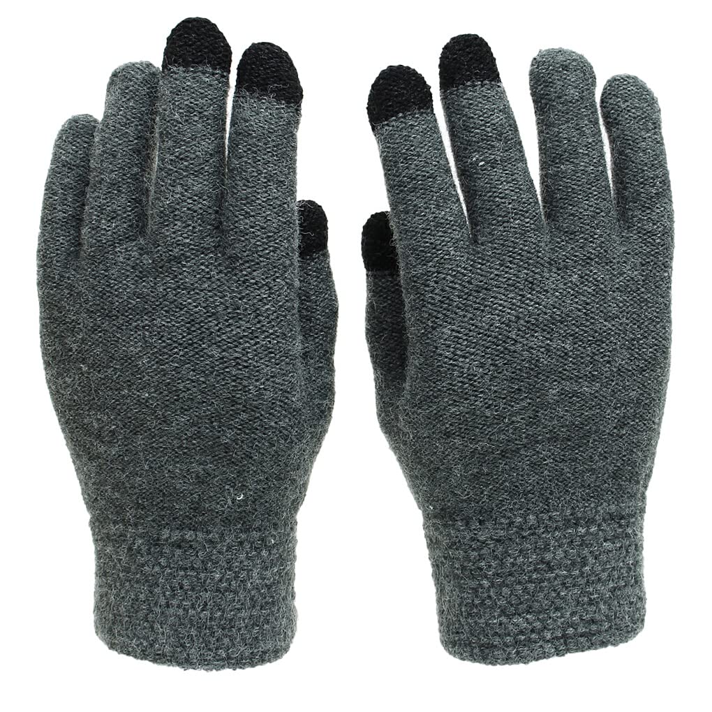 Nilioyul Herren Winterhandschuhe Gorros De Invierno Para Hombres Mehrere Farben Klassischer Strickstil Viele Kollokationen Verschiedene Anlässe, Dunkelgrau von Nilioyul