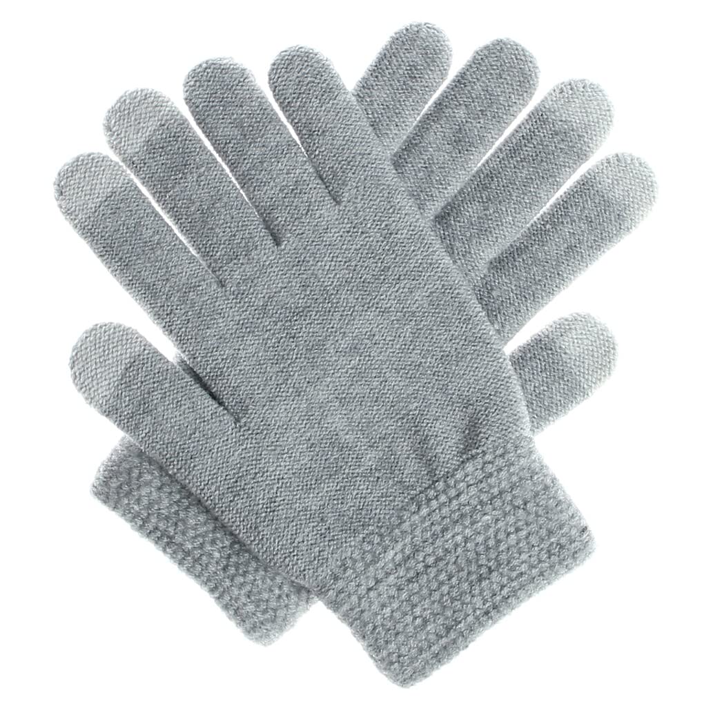 Nilioyul Herren Winterhandschuhe Gorros De Invierno Para Hombres Mehrere Farben Klassischer Strickstil Viele Kollokationen Verschiedene Anlässe, Hellgrau von Nilioyul