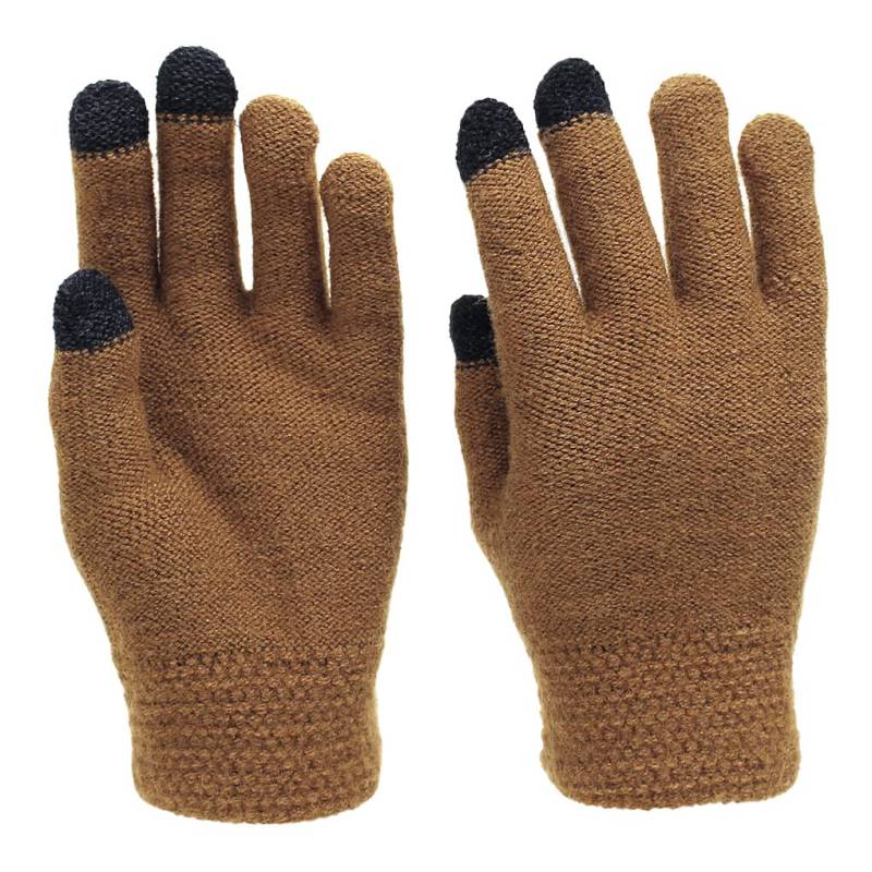 Nilioyul Herren Winterhandschuhe Gorros De Invierno Para Hombres Mehrere Farben Klassischer Strickstil Viele Kollokationen Verschiedene Anlässe, Karamell von Nilioyul