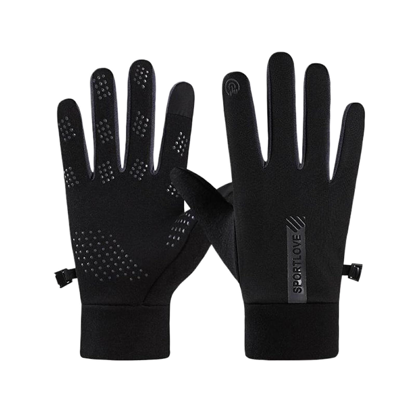 Nilioyul Thermo Winter Ski Fäustlinge, bequem und gemütlich für kaltes Wetter, verschleißfest und rutschfest, Nylon für den Winter, wasserdicht, Damen Schwarz von Nilioyul