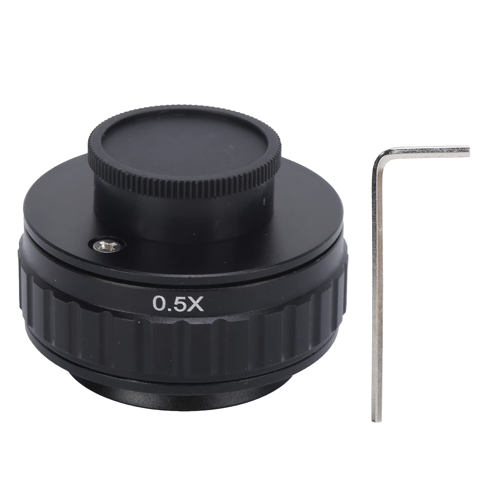 Mikroskopadapter 0,5X Adapterobjektiv 38 mm C-Mount-Adapter Trinokularer Stereo-Mikroskoptubus für die Fokussierung von Digitalkameras von Nimomo