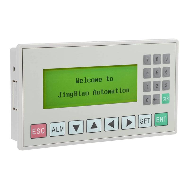 Nimomo Text Display, 3,7-Zoll Textdisplay Textanzeige LCD Display Modul, OP320-A LCD Textanzeige HMI Unterstützung S485/RS232 Kommunikationsanschluss mit Kabel für SPS von Nimomo