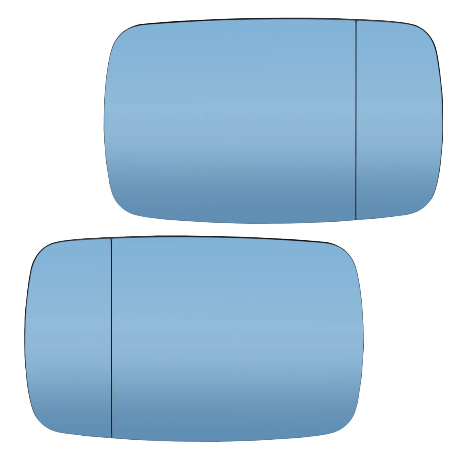 Außenspiegel Auto Vorne Rückspiegel Glas Auto Styling Stick Auf Blau Für 5Serie Für E39 1996-2003 Für 3 Serie Für E46 1997-2005 Limousine Wagon Türspiegelglas(Left and Right) von NingRuiBhd