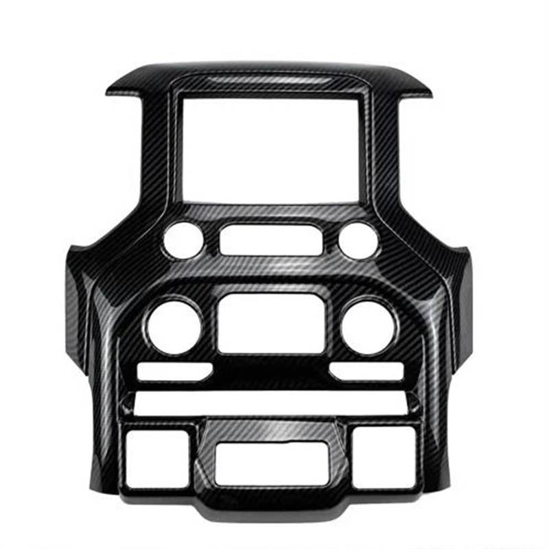 Auto Bedienfeld Rahmen Für Chevrolet Für Silverado 2019 2020 2021 2022 ABS Center Konsole Navigation Bildschirm Rahmen Panel Air Vent Abdeckung Trim Auto Schalttafelverkleidung(Center 2 Pieces) von NingRuiBhd