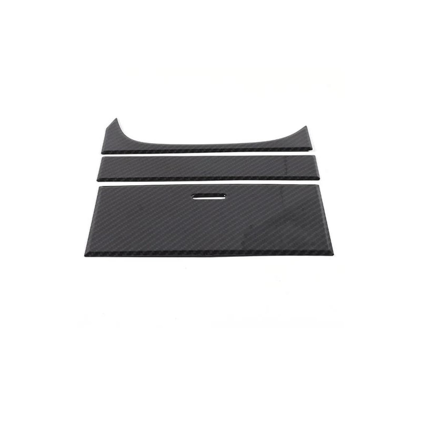 Auto Bedienfeld Rahmen Für Jaguar Für F-Type 2013 2014 2015-2024 ABS Carbon Faser/Matt Schwarz Center Console Storage Box Panel Abdeckung Borte Aufkleber Auto Schalttafelverkleidung(1) von NingRuiBhd