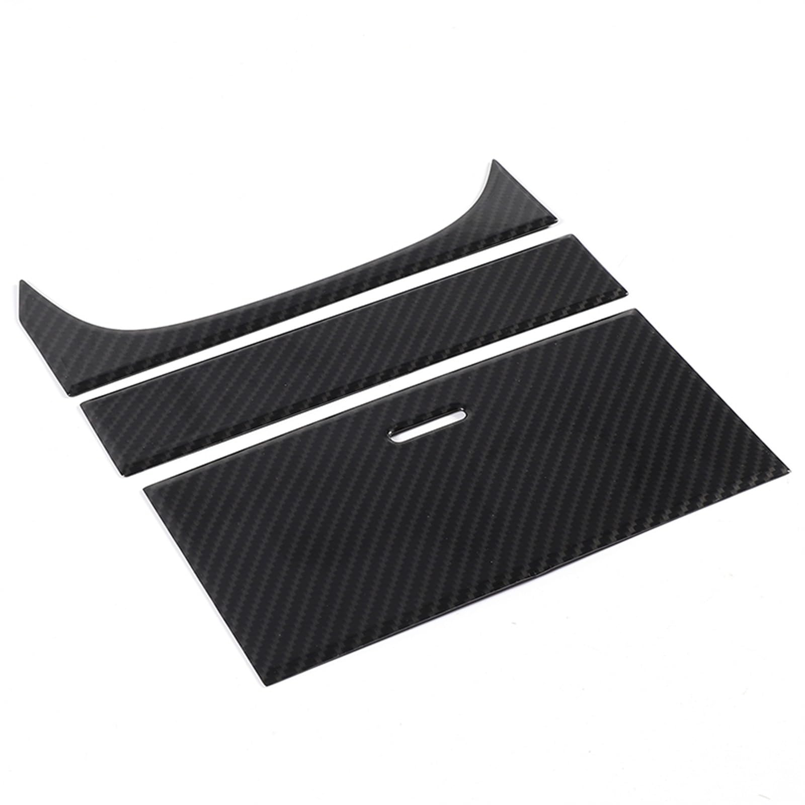 Auto Bedienfeld Rahmen Für Jaguar Für F-Type 2013-2024 ABS Carbon Faser Auto Center Konsole Wasser Tasse Halter Panel Abdeckung Trim Aufkleber Auto Schalttafelverkleidung(2) von NingRuiBhd