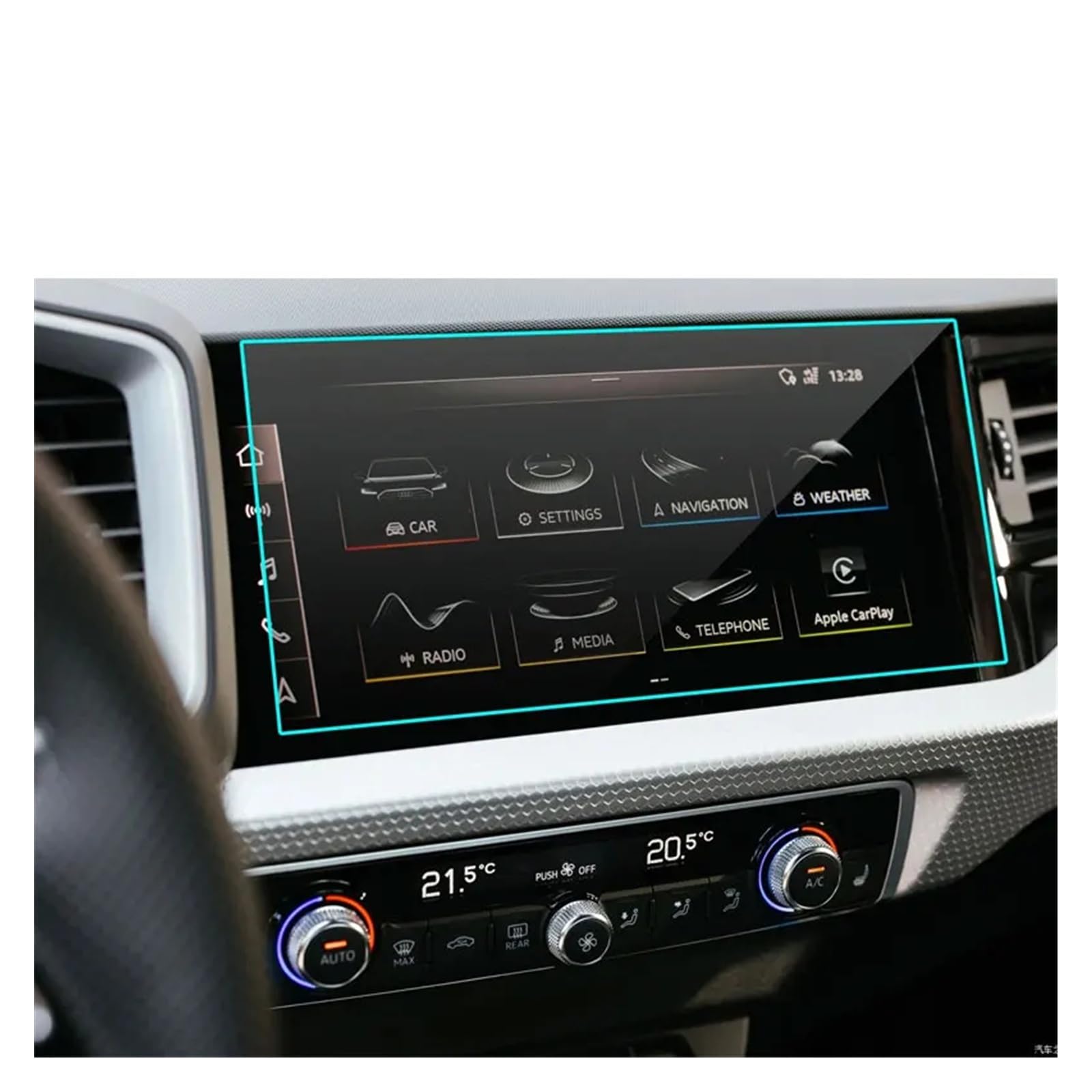 Auto Displayschutz Folie Für A1 Für Sportback 2019 2020 10,1 Zoll Autoradio GPS-Navigation Innenzubehör PET-Displayschutzfolie GPS Displayschutzfolie von NingRuiBhd