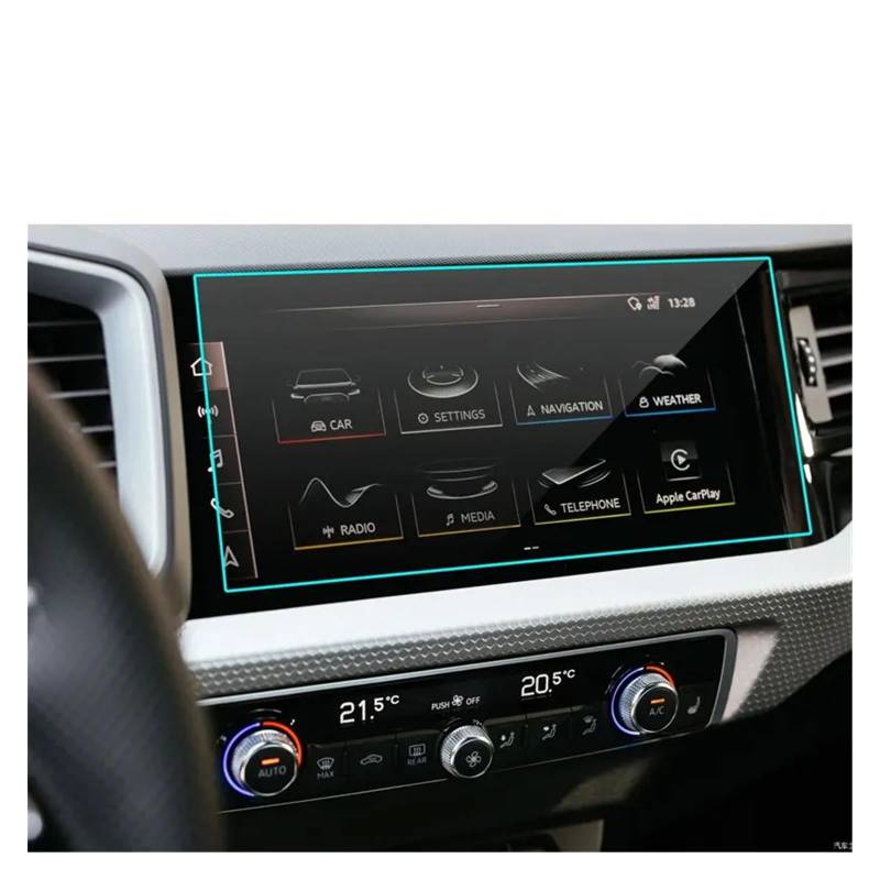 Auto Displayschutz Folie Für A1 Für Sportback 2019 2020 10,1 Zoll Autoradio GPS-Navigation Innenzubehör PET-Displayschutzfolie GPS Displayschutzfolie von NingRuiBhd