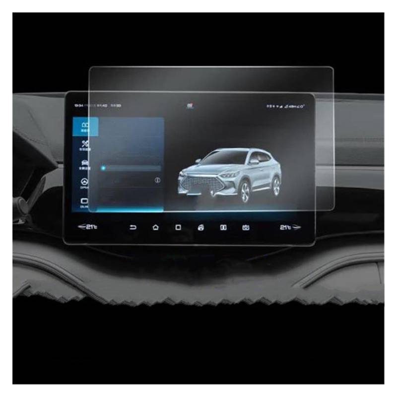 Auto Displayschutz Folie Für BYD Für Song Für Plus Für DMI Für EV 2021 2022 GPS-Navigation Gehärteter Bildschirm Zentrales Steuerungsinstrument LCD-Display Innenfolie GPS Displayschutzfolie(Frosting 1 von NingRuiBhd