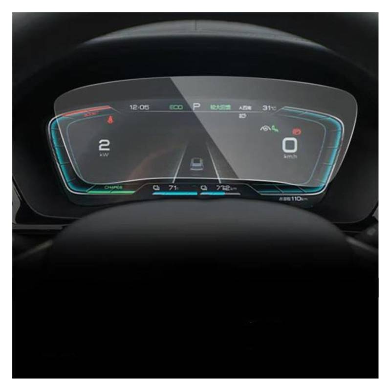 Auto Displayschutz Folie Für BYD Für Song Für Plus Für DMI Für EV 2021 2022 GPS-Navigation Gehärteter Bildschirm Zentrales Steuerungsinstrument LCD-Display Innenfolie GPS Displayschutzfolie(HD 12.3 In von NingRuiBhd