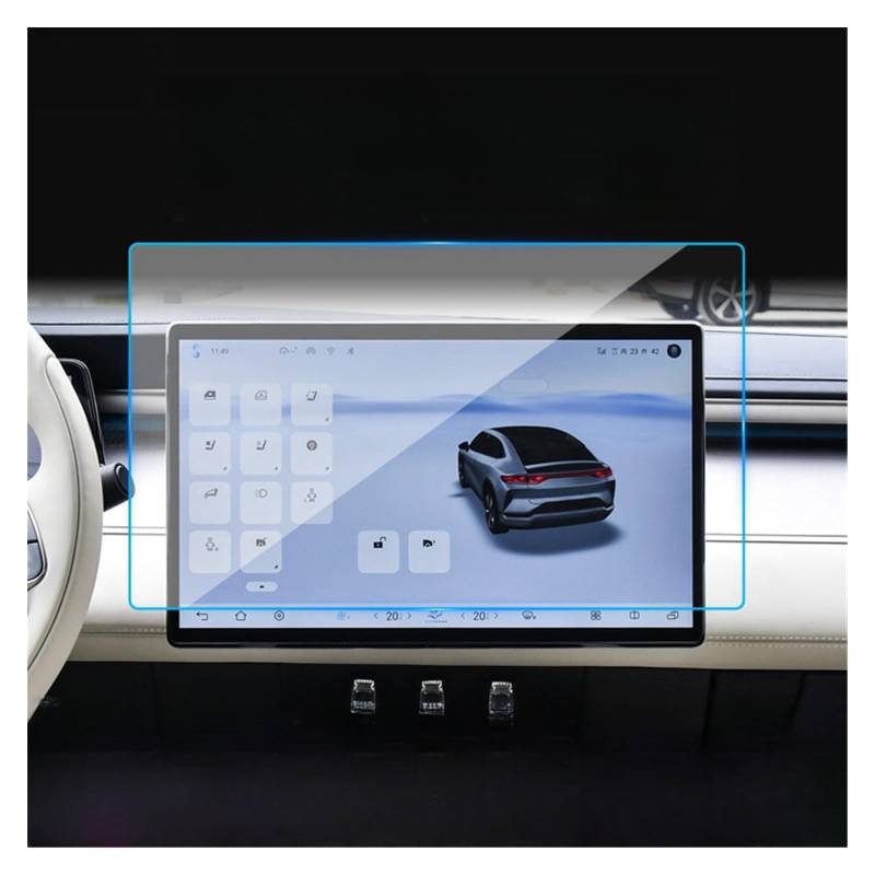 Auto Displayschutz Folie Für BYD Für Song L 2023 2024 Auto-Infotainment-Radio GPS-Navigations-Dashboard Displayschutzfolie Aus Gehärtetem Glas GPS Displayschutzfolie(GPS 15.6inch) von NingRuiBhd