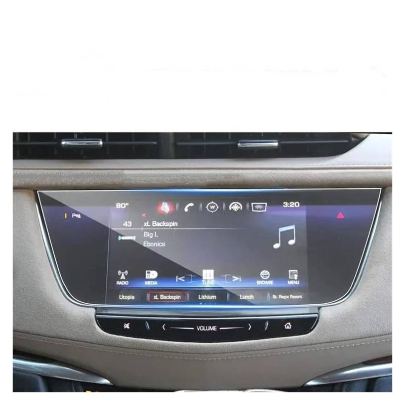 Auto Displayschutz Folie Für Cadillac Für XT6 2019 2020 2021 2022 2023 8-Zoll-Auto-GPS-Navigations-Displayschutzfolie Aus Gehärtetem Glas GPS Displayschutzfolie von NingRuiBhd