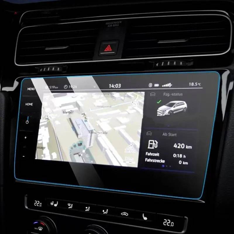 Auto Displayschutz Folie Für Golf 7 Für MK7 2018 2019 2020 GPS-Navigation Kratzfestes Zubehör Touchscreen-Schutzfolie Aus Gehärtetem Glas GPS Displayschutzfolie von NingRuiBhd