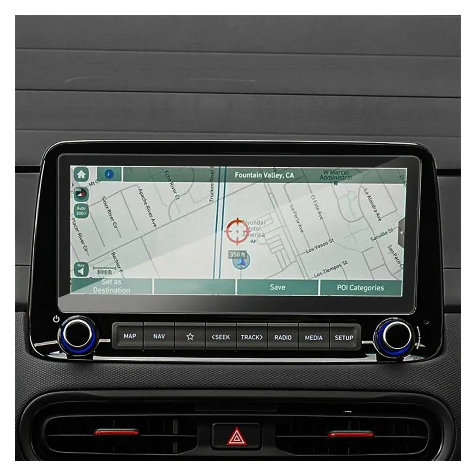 Auto Displayschutz Folie Für Hyundai Für KONA Für Kauai 2021 10,25 Zoll Autoradio GPS Navigation Gehärtetes Glas Schutzfolie GPS Displayschutzfolie von NingRuiBhd