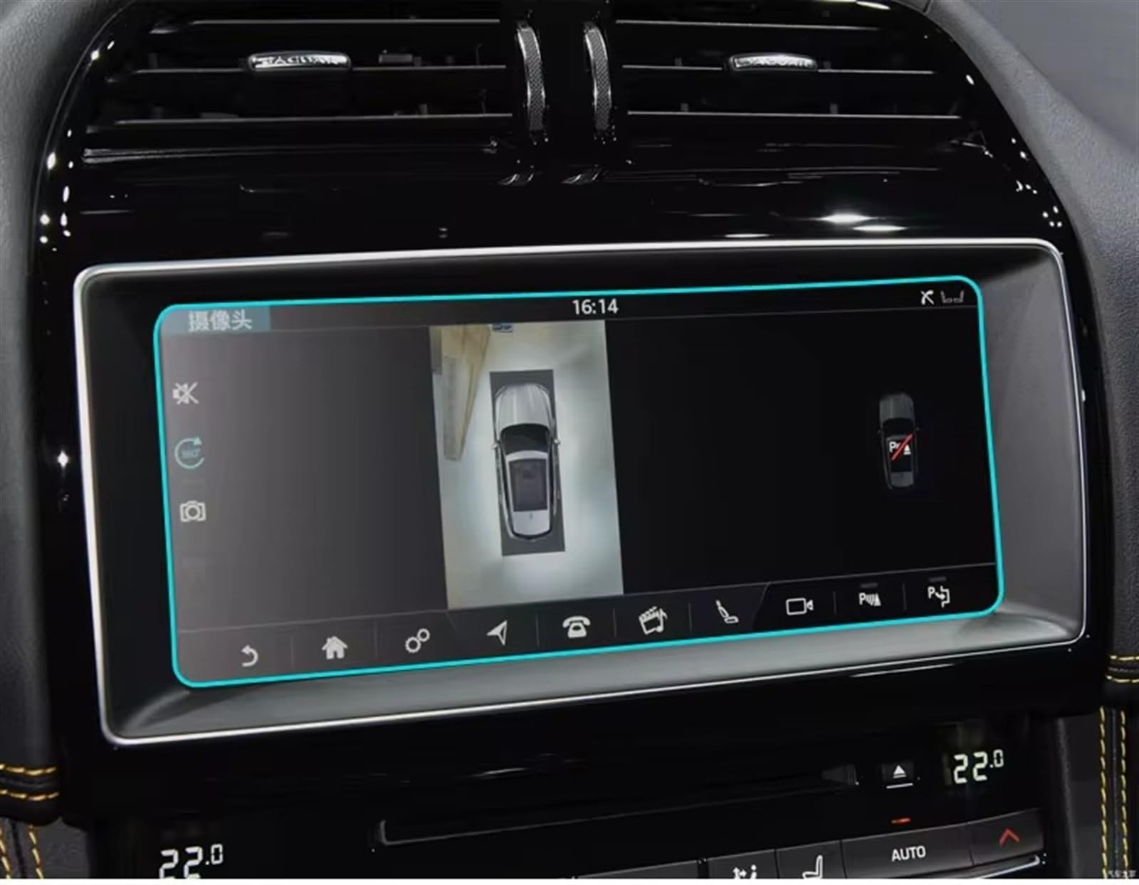 Auto Displayschutz Folie Für Jaguar Für F-PACE Für XFL 2019 Auto-Bildschirm Aus Gehärtetem Glas Navigationsschutzfolie DVD GPS Multimedia LCD Guard Zubehör GPS Displayschutzfolie von NingRuiBhd