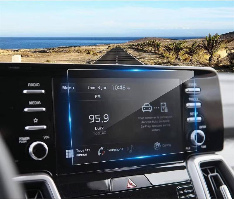 Auto Displayschutz Folie Für Kia Für Sorento 2022 2023 8-Zoll-Auto-LCD-GPS-Navigation Gehärtetes Glas Touchscreen Filmschutz GPS Displayschutzfolie von NingRuiBhd