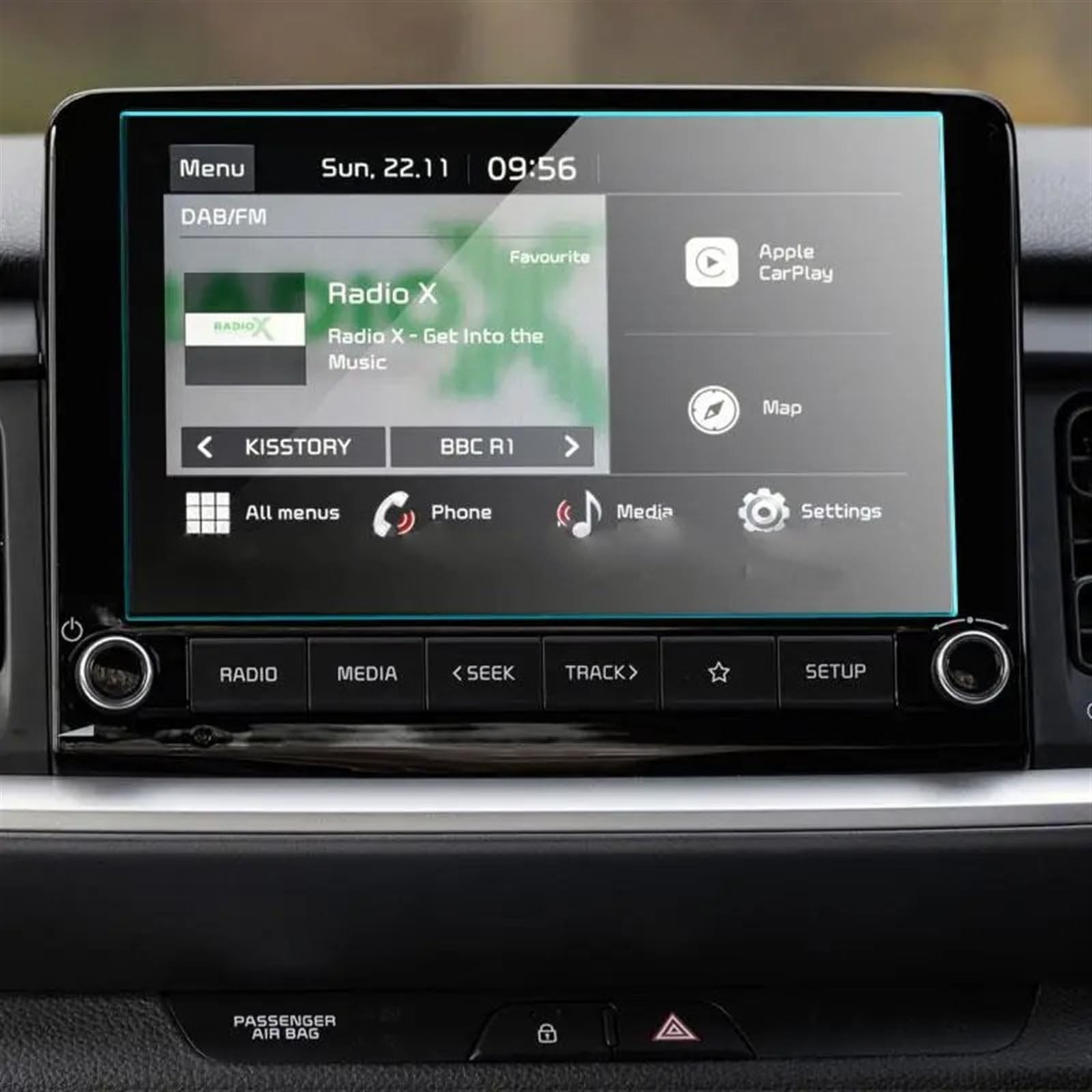 Auto Displayschutz Folie Für Kia Für Stonic 2021 2022 8 Zoll Autoradio GPS Navigation Infotainmentsystem Film Gehärtetes Glas Displayschutz GPS Displayschutzfolie von NingRuiBhd