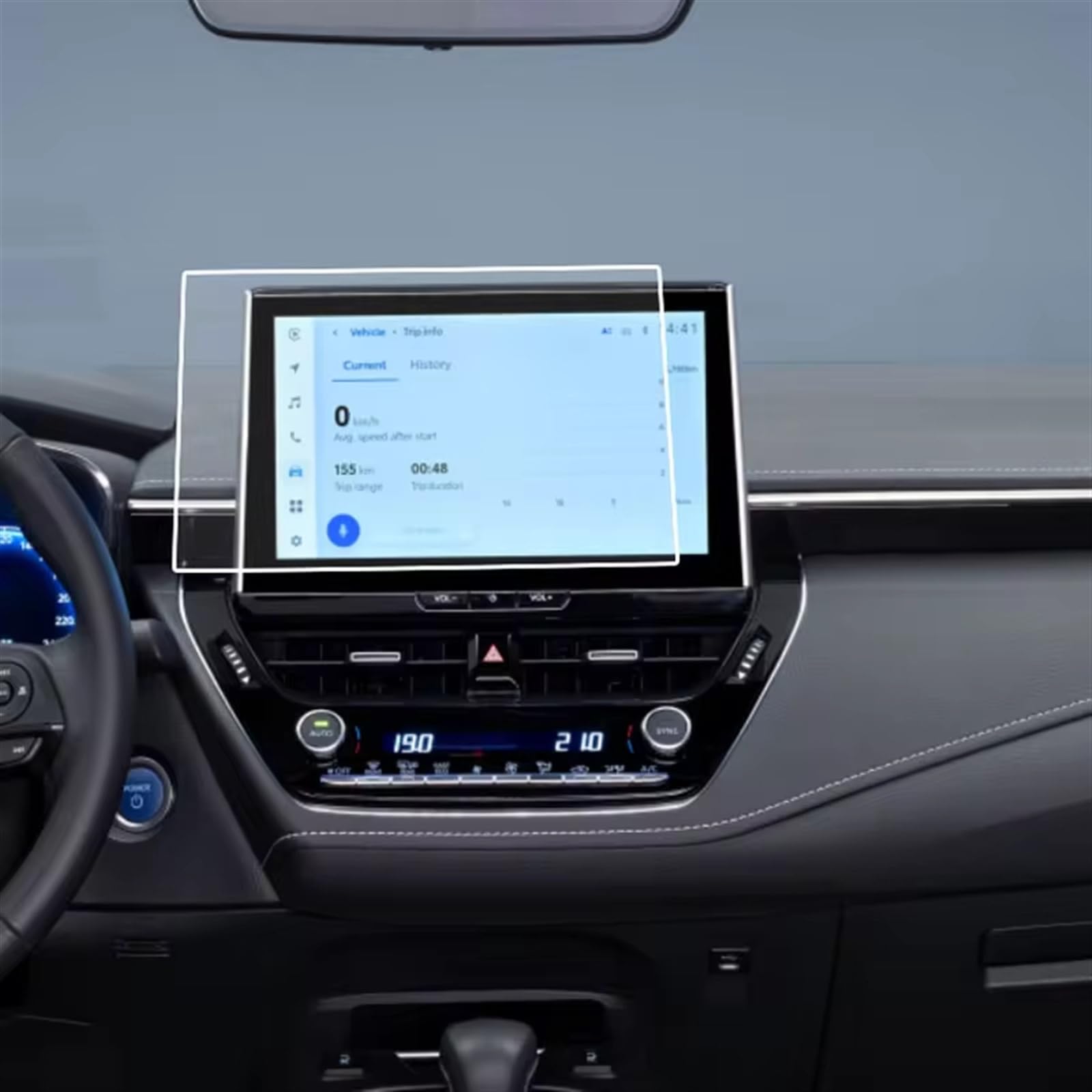 Auto Displayschutz Folie Für Toyota Für Corolla Für Cross 2022 2023 10,5 Zoll Auto GPS-Navigation Innenzubehör 2PCS PET Displayschutzfolie GPS Displayschutzfolie von NingRuiBhd