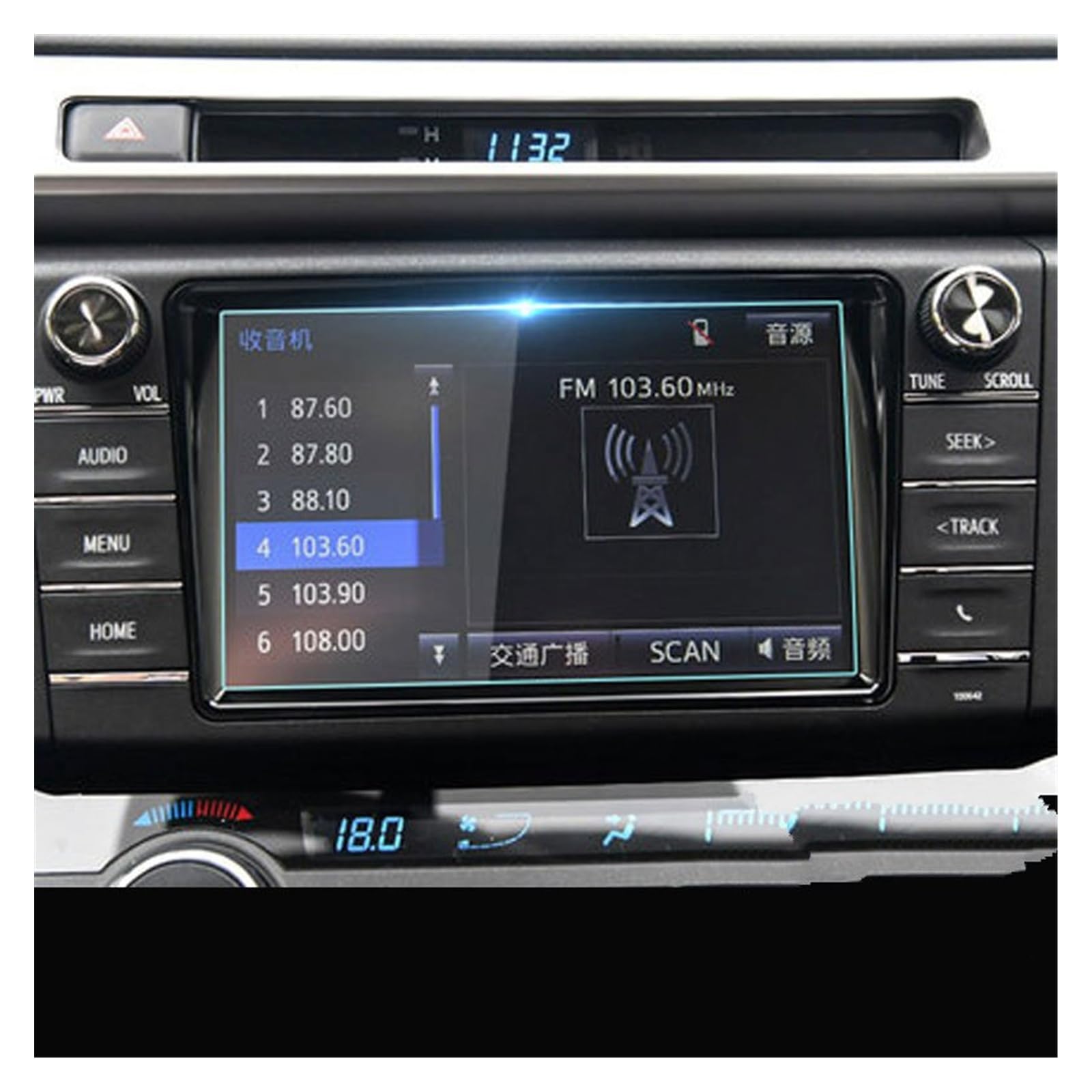 Auto Displayschutz Folie Für Toyota Für RAV4 2019 2020 GPS-Navigation Gehärtetes Glas Displayschutzfolie Auto Zentralsteuerung Displayschutzfolie GPS Displayschutzfolie(for 7 inch) von NingRuiBhd