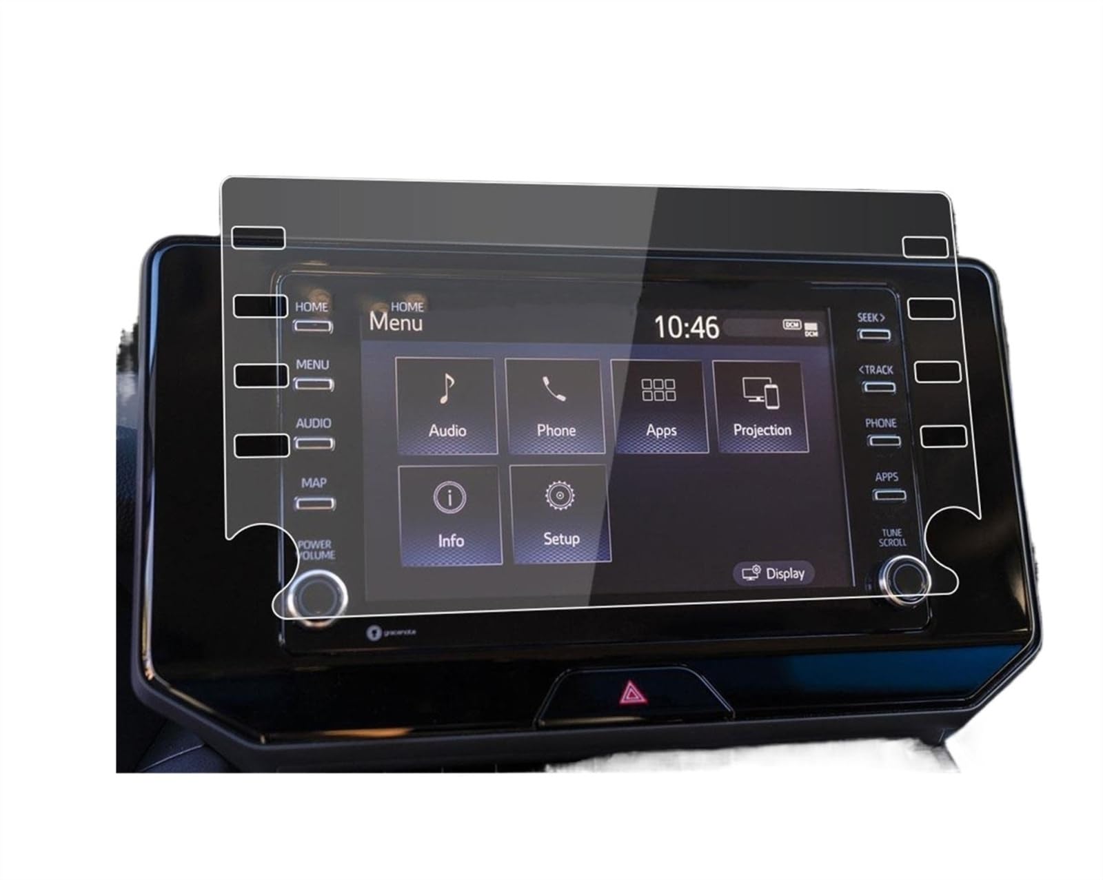 Auto Displayschutz Folie Für Toyota Für Venza 2021 2022 2023 8 Zoll Oder 12,3 Zoll Auto GPS Navigation Anti-Kratz Montage Gehärtetem Glas Displayschutzfolie GPS Displayschutzfolie(8 inch) von NingRuiBhd