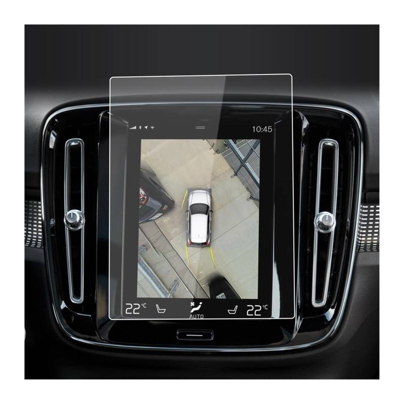 Auto Displayschutz Folie Für Volvo Für XC40 2018 2019 2020 2021 2022 9 Inch Dashboard Navigation Membran Auto GPS Display Gehärtetem Glas Bildschirm Schutz Film GPS Displayschutzfolie(HD) von NingRuiBhd