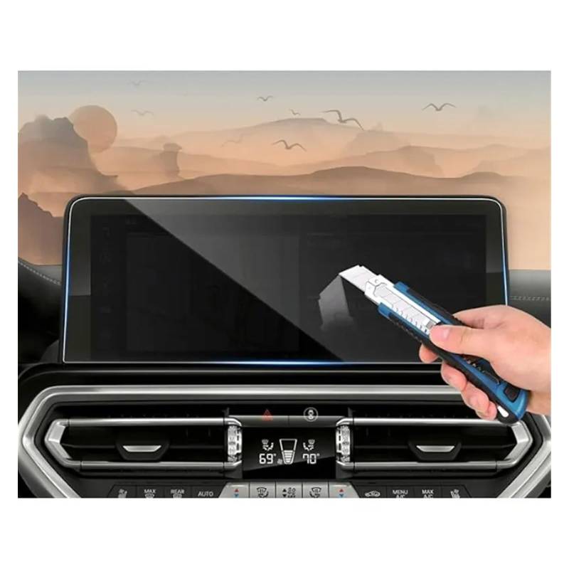 Auto Displayschutz Folie Für X3 Für X4 2022 12,3 Zoll LCD-Bildschirm Gehärtetes Glas Schutzfolie Autozubehör Auto GPS-Navigation Schutzfolie GPS Displayschutzfolie von NingRuiBhd