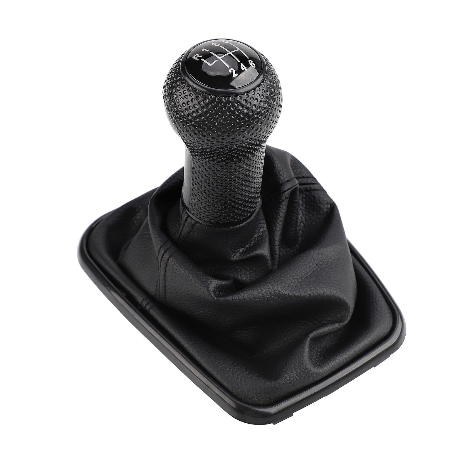 Auto Schaltknauf Abdeckung 12mm Auto Schaltknauf Hebel Shifter Gaitor Boot MT 5/6 Geschwindigkeit Für VW 1999-2005 Für Golf 4 IV Für MK4 Für GTI Für Bora Für Jetta Schaltknauf(6 Speed) von NingRuiBhd