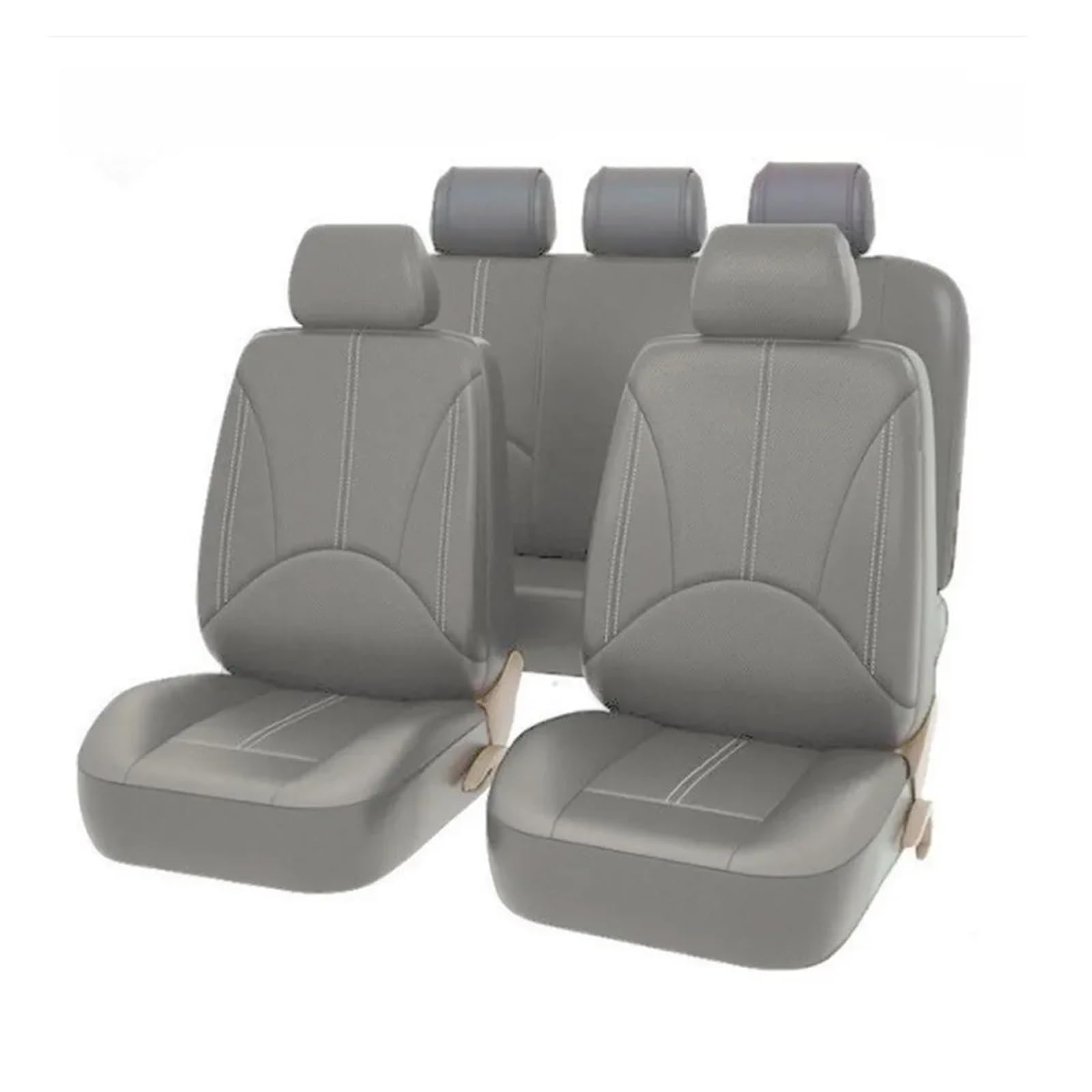 Auto Sitzbezüge 2/5 Sitze Auto Sitzbezüge Für Subaru Für Forester Für Outback Für Legacy Für XV Für WRX Für Impreza Für BRZ Autositzschoner(5Seats-Grey) von NingRuiBhd