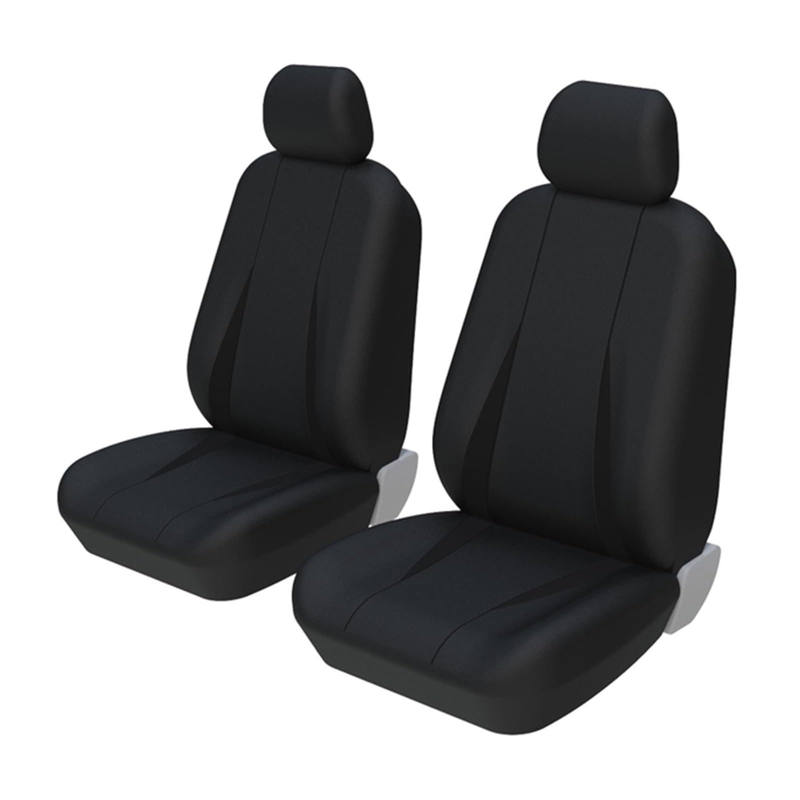 Auto Sitzbezüge 5-Sitzer-Autositzbezüge Komplett Hinten Universell Für LKW SUV Für Peugeot 207 Autositzschoner(2 Piece Black Covers) von NingRuiBhd