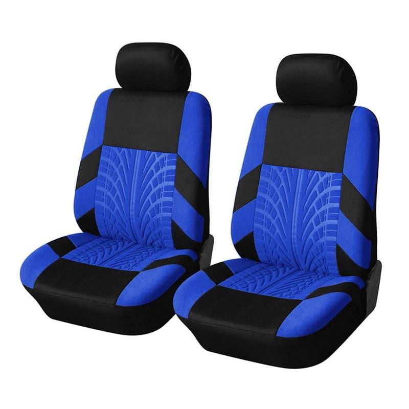 Auto Sitzbezüge 9PCS Autositzbezüge Four Seasons Universal Interior Für Logan Für VAZ 2110 Autositzschoner(2 Seats-Blue) von NingRuiBhd