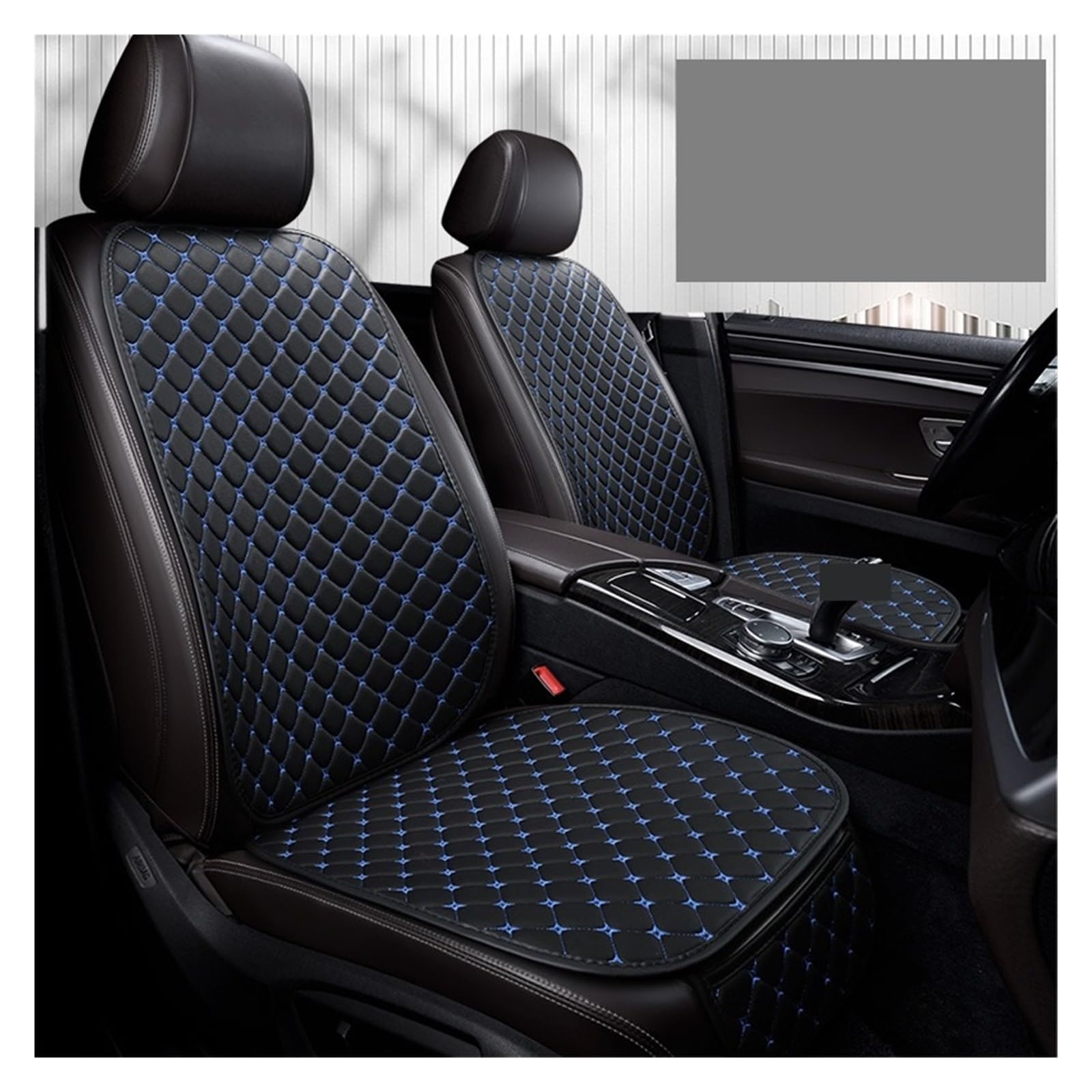 Auto Sitzbezüge Auto Sitz Abdeckung Kissen Zubehör Innen Sitz Schutz Für Sitz Für Altea Für XL Autositzschoner(Black Blue 2 Seat) von NingRuiBhd