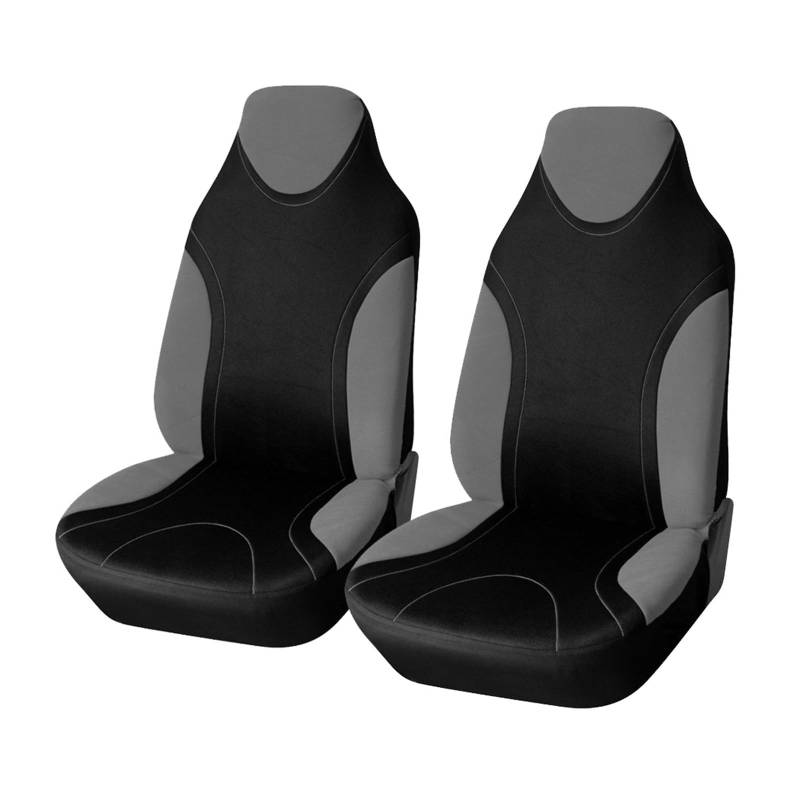 Auto Sitzbezüge Autositzbezüge High Bucket Universal Für Die Meisten Autos Sportsitzschutz Für Toyota Für Aygo 2007 Autositzschoner(B Gray 2PCS) von NingRuiBhd