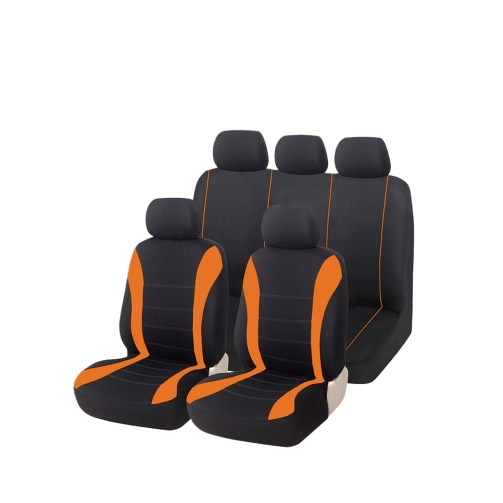 Auto Sitzbezüge Autositzbezüge Innensitzbezug Für VW Für Golf Für Amarok Für Canyon Für Aventura Sitzschutz Autositzschoner(Orange) von NingRuiBhd