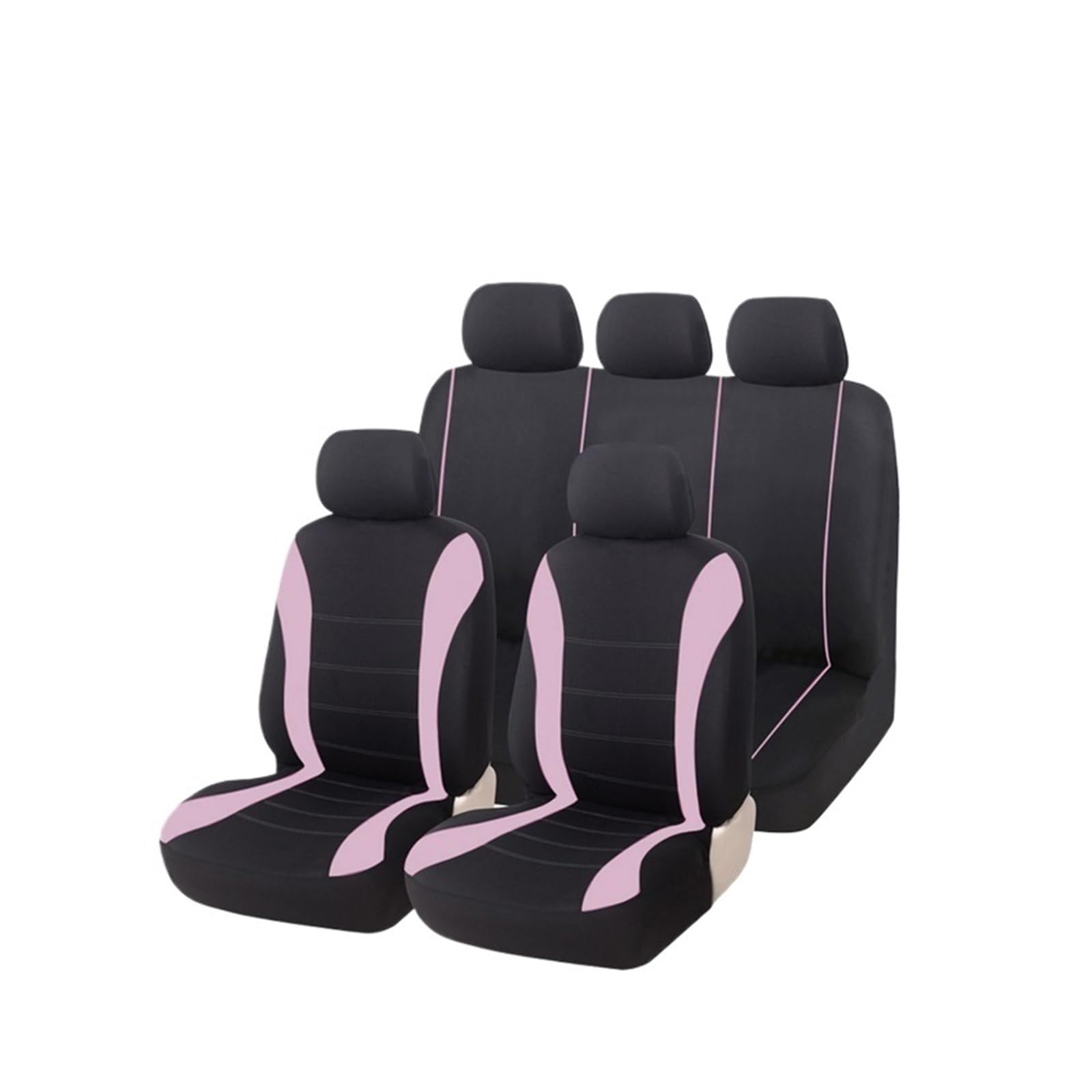 Auto Sitzbezüge Autositzbezüge Innensitzbezug Für VW Für Golf Für Amarok Für Canyon Für Aventura Sitzschutz Autositzschoner(Pink) von NingRuiBhd