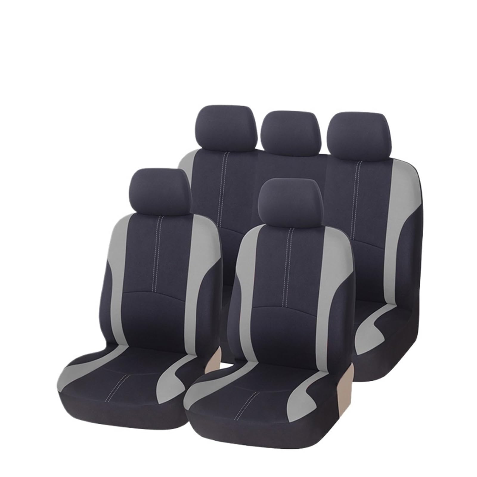 Auto Sitzbezüge Autositzbezüge Mit Seitenairbag Kompatibel 5-Sitzer Universal Für Mazda Für Levante Autositzschoner(Gray Full Set) von NingRuiBhd