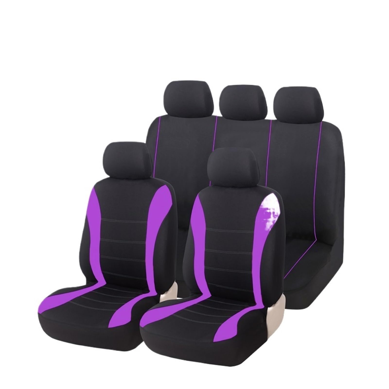 Auto Sitzbezüge Autositzbezüge Mit Seitenairbag Kompatibel 5-Sitzer Universal Für Mazda Für Levante Autositzschoner(Purple Full Set) von NingRuiBhd