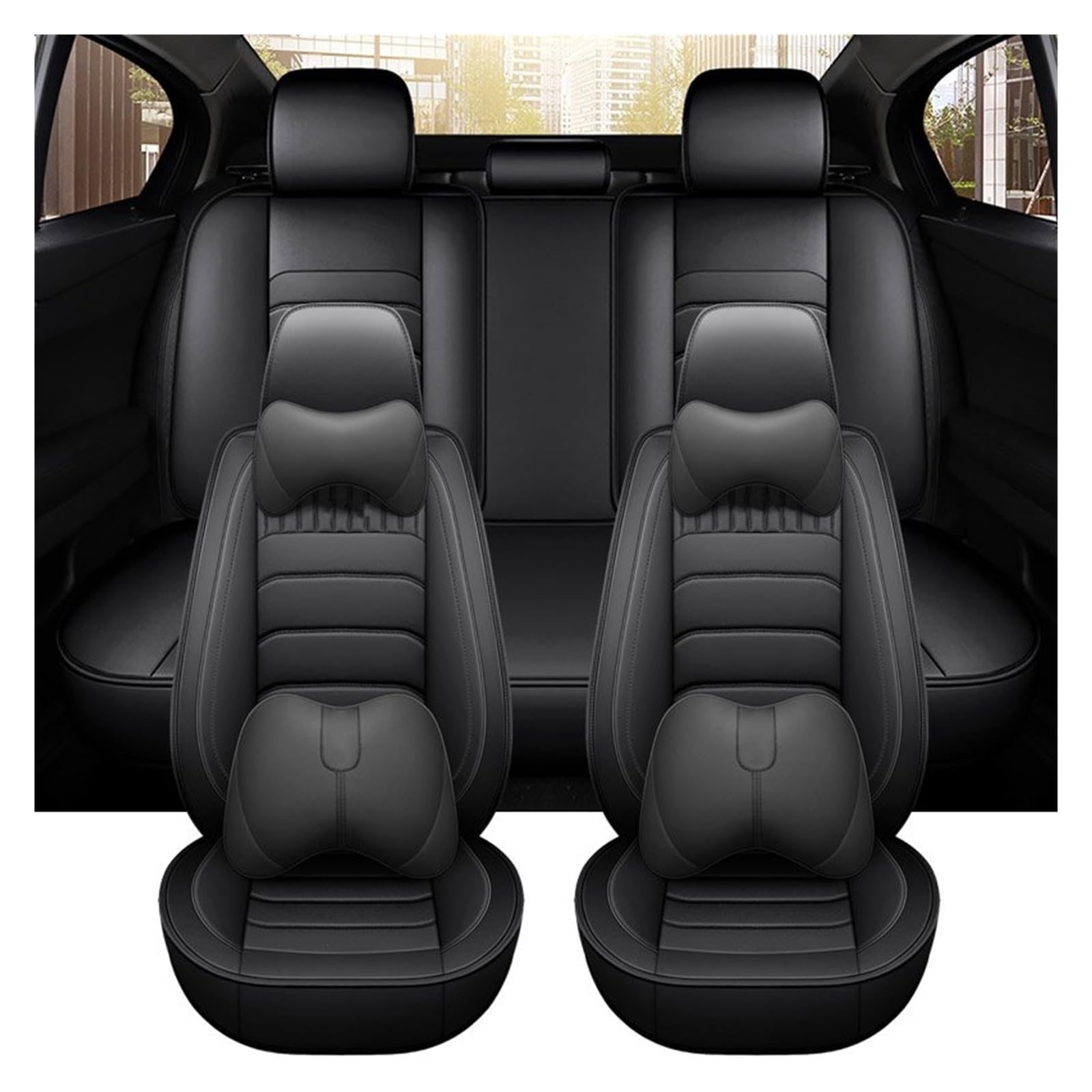 Auto Sitzbezüge Autositzbezug Autositzschutz Zubehör Innenausstattung Komplettes Set Für Dodge Für Calibre Für F44 Autositzschoner(5 Seats Color 11) von NingRuiBhd